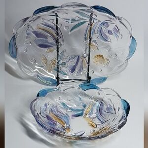 Mikasa Studio Nova Colored Tropical Fish and Seashells set of 2 dishes